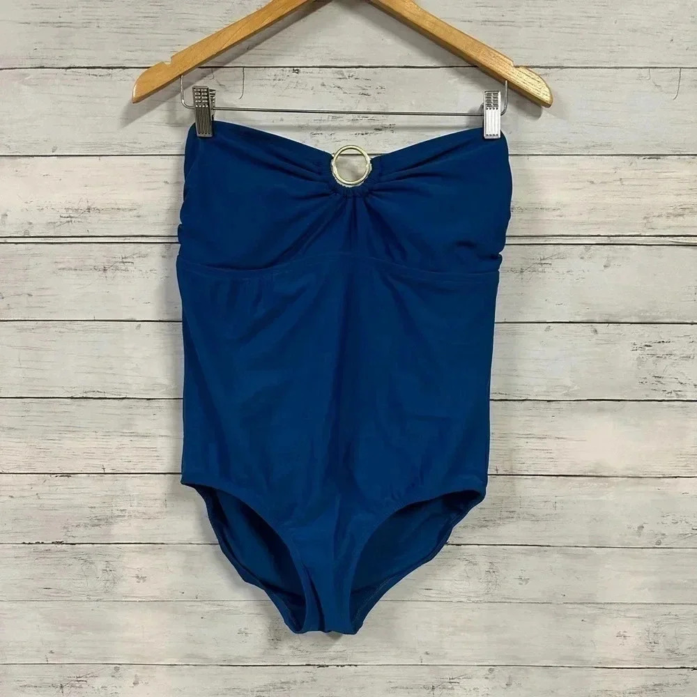 Merona One-Piece Strapless Swimsuit Size L